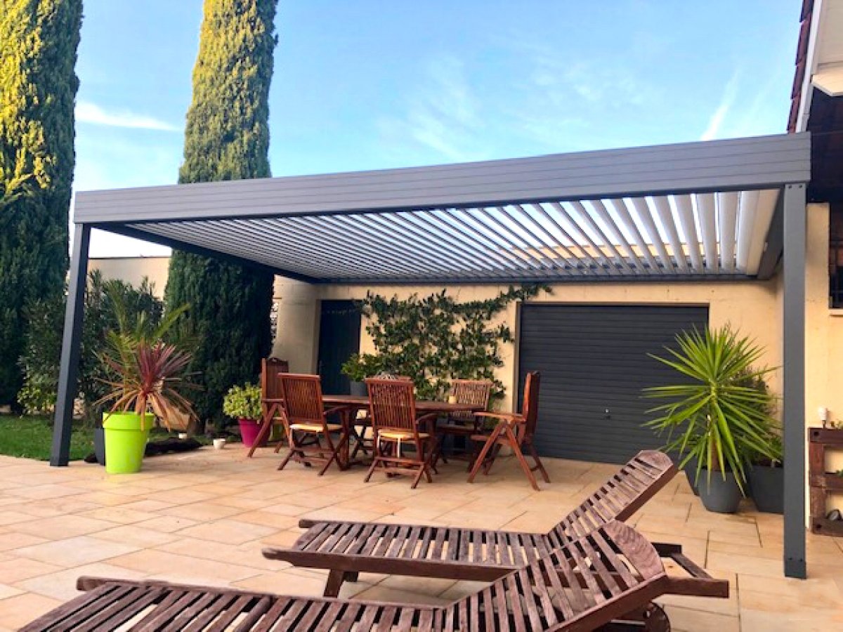 Pergola bio climatique en Gironde